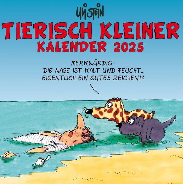 Produktbild: Uli Stein Tierisch kleiner Kalender 2025 f&uuml;r die Wand oder unterwegs