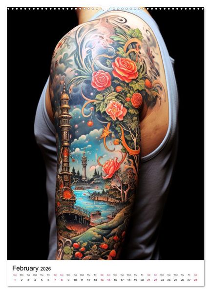 Produktbild: Tattoo Tales (Wall Calendar 2026 DIN A2 portrait), CALVENDO 12 Month Wall Calendar