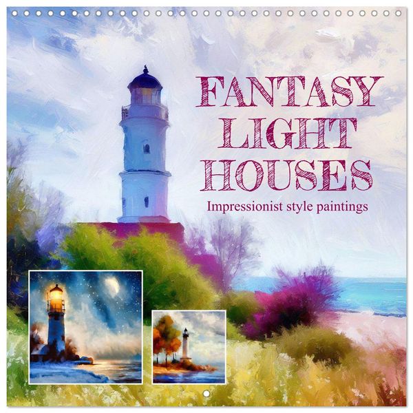 Produktbild: Fantasy lighthouses (Wall Calendar 2026 12 &times; 12 Inch) CALVENDO 12 Month Wall Calendar