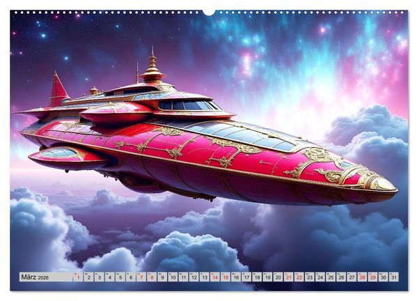 Produktbild: Kosmische Extravaganz (Wandkalender 2026 DIN A2 quer), CALVENDO Monatskalender