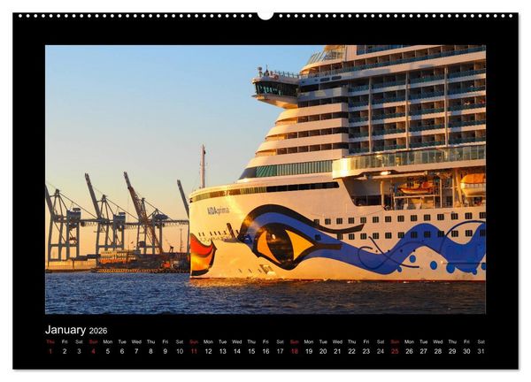 Produktbild: Destination Hamburg 2026 (High Quality Premium Wall Calendar 2026 DIN A2 landscape),CALVENDO 12 Month Wall Calendar
