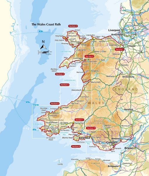 Produktbild: Walking the Wales Coast Path