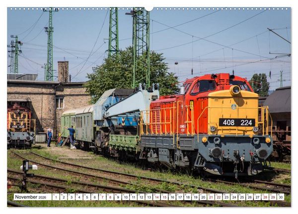 Produktbild: Eisenbahn in Ungarn (Wandkalender 2026 DIN A2 quer), CALVENDO Monatskalender