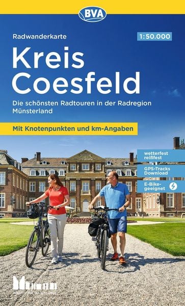 Produktbild: BVA Radwanderkarte Kreis Coesfeld mit Knotenpunkten 1:50.000