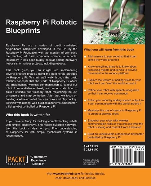 Produktbild: Raspberry Pi Robotic Blueprints