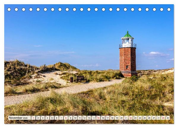 Produktbild: Insel Sylt - Fantastische Momente (Tischkalender 2026 DIN A5 quer), CALVENDO Monatskalender