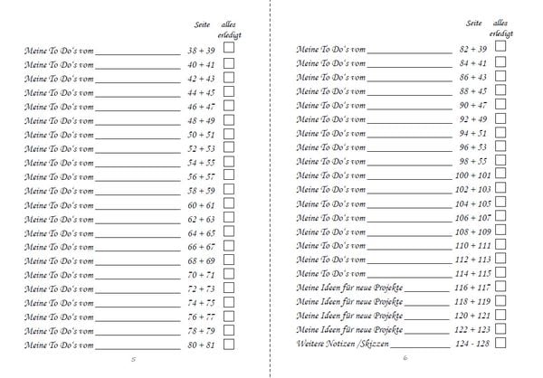 Produktbild: Mein To Do Listen Organizer