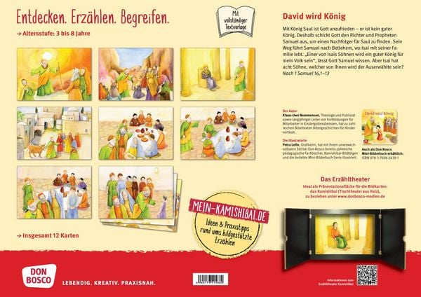 Produktbild: David wird K&ouml;nig. Kamishibai Bildkartenset.