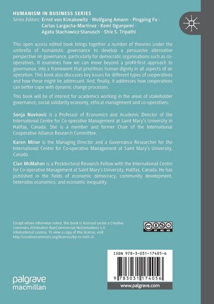 Produktbild: Humanistic Governance in Democratic Organizations