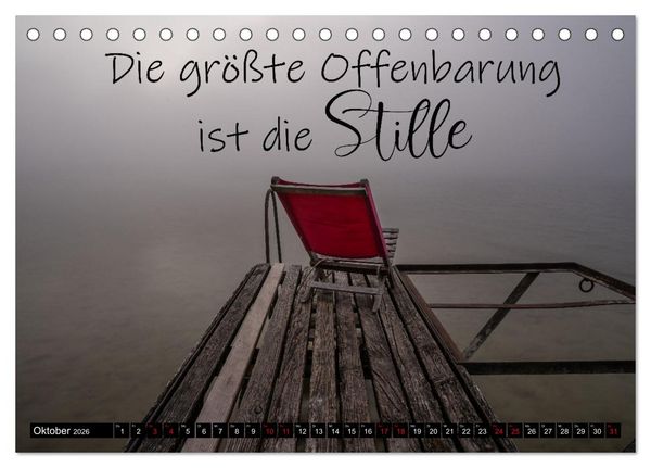 Produktbild: Bilder und Texte f&uuml;r die Seele (Tischkalender 2026 DIN A5 quer), CALVENDO Monatskalender