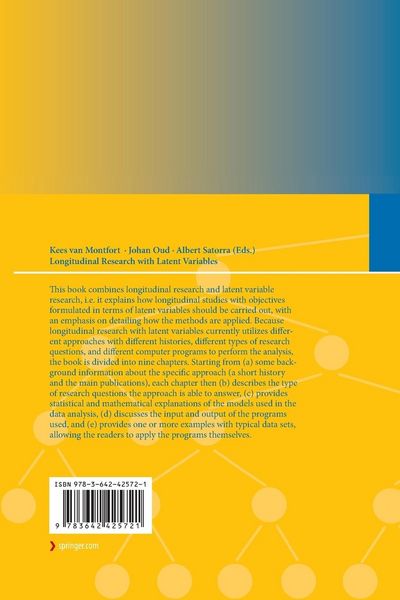 Produktbild: Longitudinal Research with Latent Variables