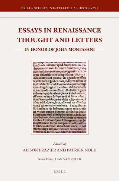 Produktbild: Essays in Renaissance Thought and Letters