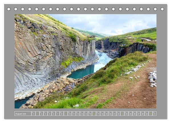 Produktbild: Island Insel der Vielfalt (Tischkalender 2026 DIN A5 quer), CALVENDO Monatskalender