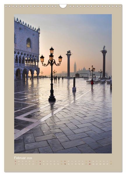 Produktbild: Erlebe mit mir Venedig im Winter (Wandkalender 2026 DIN A3 hoch), CALVENDO Monatskalender