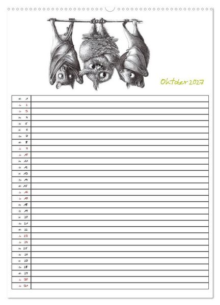 Produktbild: Tieronisch Eulen (hochwertiger Premium Wandkalender 2027 DIN A2 hoch), Kunstdruck in Hochglanz