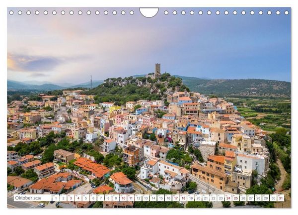 Produktbild: Sardinien. Sch&ouml;ne Landschaften und bunte St&auml;dte. (Wandkalender 2026 DIN A4 quer), CALVENDO Monatskalender