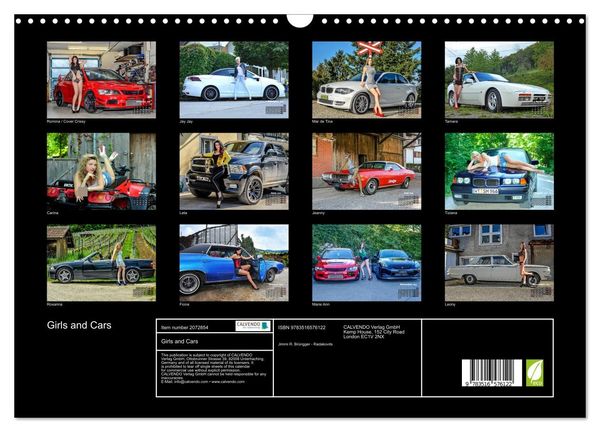 Produktbild: Girls and Cars (Wall Calendar 2026 DIN A3 landscape), CALVENDO 12 Month Wall Calendar
