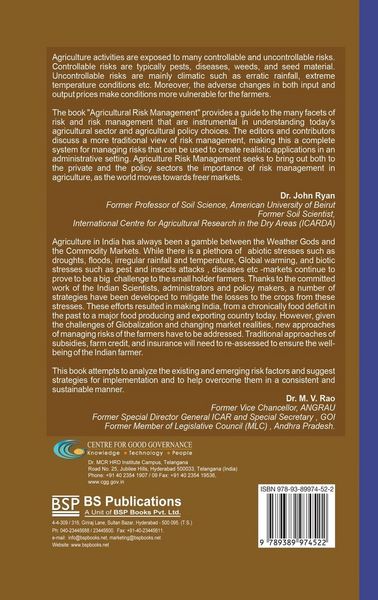 Produktbild: Agricultural Risk Management