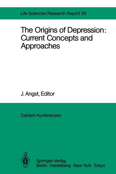 Produktbild: The Origins of Depression: Current Concepts and Approaches