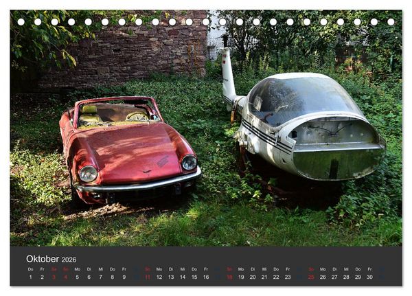 Produktbild: Alte Autos aus Europa (Tischkalender 2026 DIN A5 quer), CALVENDO Monatskalender