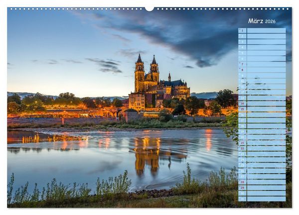 Produktbild: Magdeburg an der Elbe - Der Planer (Wandkalender 2026 DIN A2 quer), CALVENDO Monatskalender