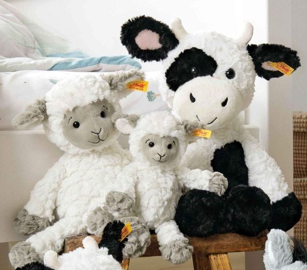 Produktbild: Steiff 073946 - Soft Cuddly Friends Lita Lamm, Sch&auml;fchen, wei&szlig;, 20 cm