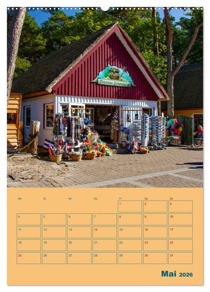 Produktbild: Fischland-Dar&szlig;-Zingst Terminplaner (Wandkalender 2026 DIN A2 hoch), CALVENDO Monatskalender