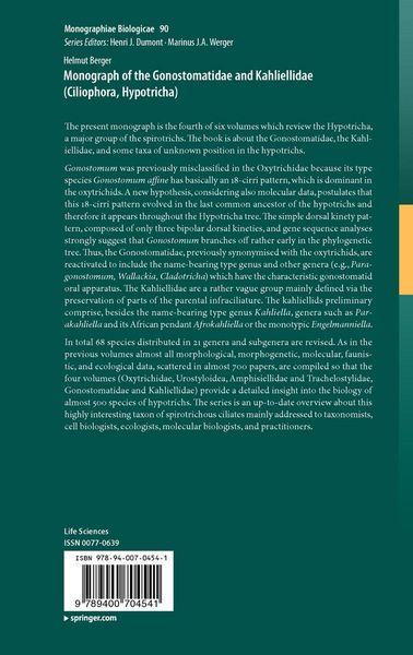 Produktbild: Monograph of the Gonostomatidae and Kahliellidae (Ciliophora, Hypotricha)