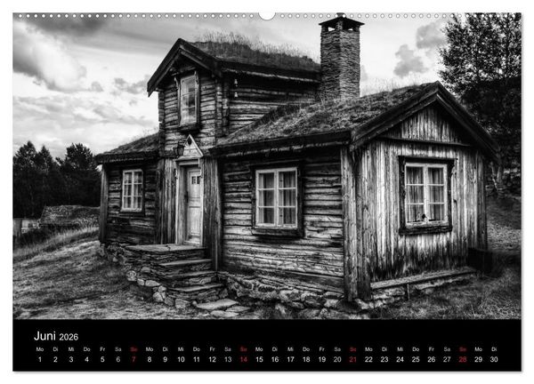 Produktbild: Objekte in schwarz weiss (hochwertiger Premium Wandkalender 2026 DIN A2 quer), Kunstdruck in Hochglanz