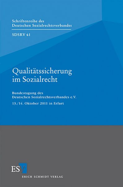 Produktbild: Qualit&auml;tssicherung im Sozialrecht
