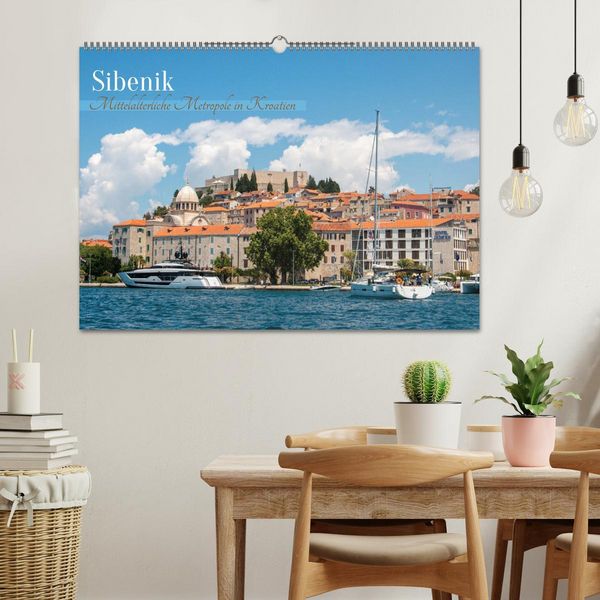 Produktbild: &Scaron;ibenik - Mittelalterliche Metropole in Kroatien (Wandkalender 2026 DIN A2 quer), CALVENDO Monatskalender
