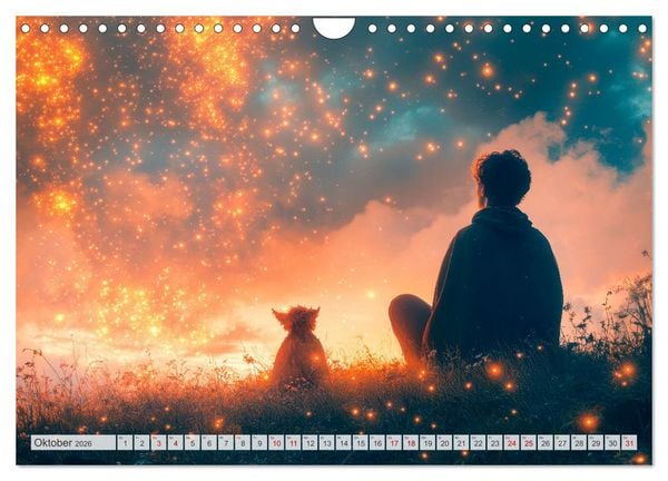 Produktbild: FABELWESEN M&auml;rchenhafte Tr&auml;ume (Wandkalender 2026 DIN A4 quer), CALVENDO Monatskalender