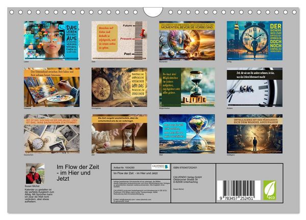 Produktbild: Im Flow der Zeit - im Hier und Jetzt (Wandkalender 2026 DIN A4 quer), CALVENDO Monatskalender