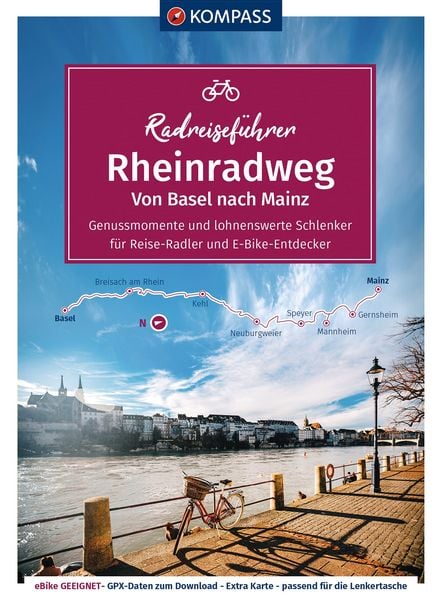 Produktbild: KOMPASS Radreisef&uuml;hrer Rheinradweg