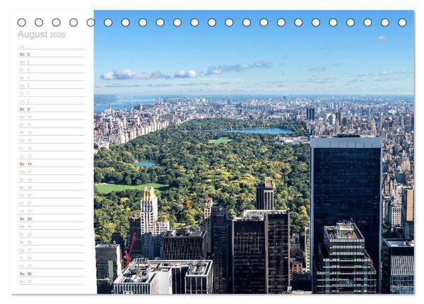 Produktbild: New York - Bilder einer Metropole (Tischkalender 2026 DIN A5 quer), CALVENDO Monatskalender