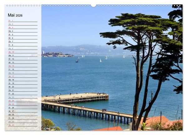 Produktbild: SAN FRANCISCO Traumstadt in Kalifornien (Wandkalender 2026 DIN A2 quer), CALVENDO Monatskalender
