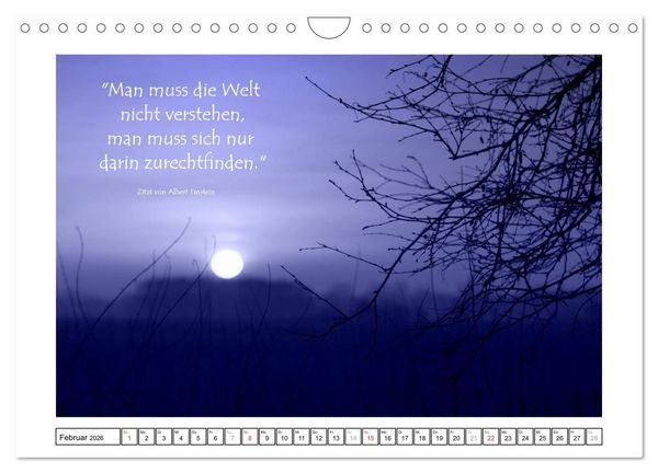 Produktbild: Zitate - Sammlung (Wandkalender 2026 DIN A4 quer), CALVENDO Monatskalender