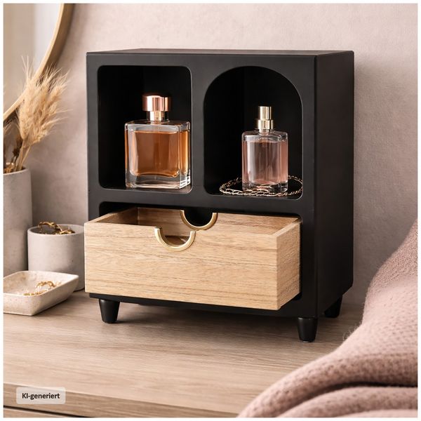 Produktbild: HTI-Living Minikommode mit Schublade MDF Aufbewahrungsschrank mit offenen F&auml;chern
