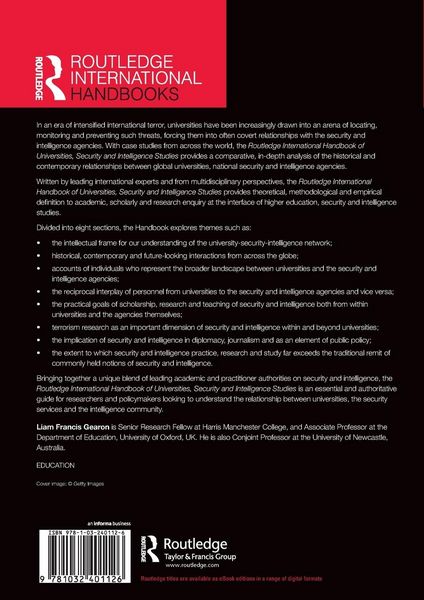 Produktbild: The Routledge International Handbook of Universities, Security and Intelligence Studies
