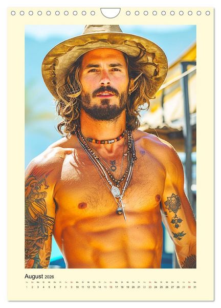 Produktbild: Ungez&auml;hmte Freiheit. Coole Jungs im Boho-Stil (Wandkalender 2026 DIN A4 hoch), CALVENDO Monatskalender