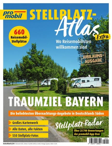 Produktbild: Promobil Stellplatz-Atlas 02/2025