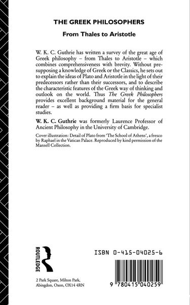 Produktbild: The Greek Philosophers
