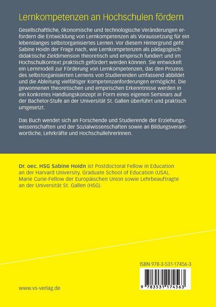 Produktbild: Lernkompetenzen an Hochschulen f&ouml;rdern