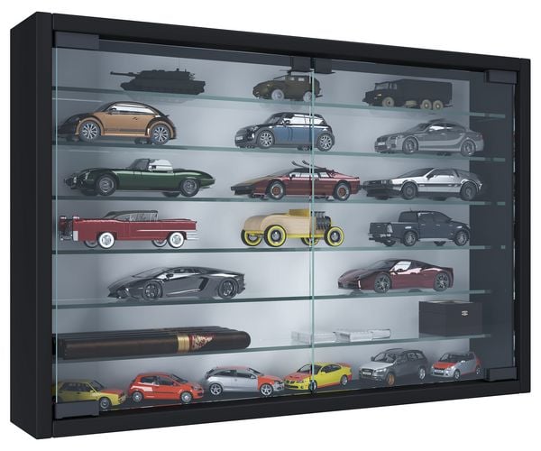 Produktbild: H&auml;ngevitrine Wandvitrine Sammel Deko Mandosa XL