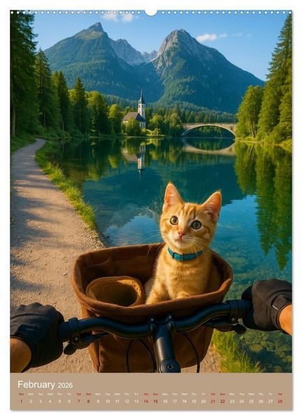Produktbild: Cycling in Germany (Wall Calendar 2026 DIN A2 portrait), CALVENDO 12 Month Wall Calendar