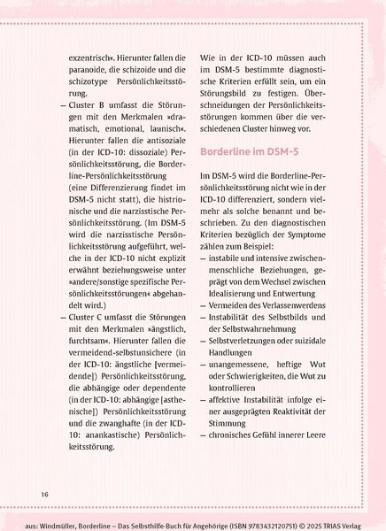 Produktbild: Borderline - Das Selbsthilfe-Buch f&uuml;r Angeh&ouml;rige