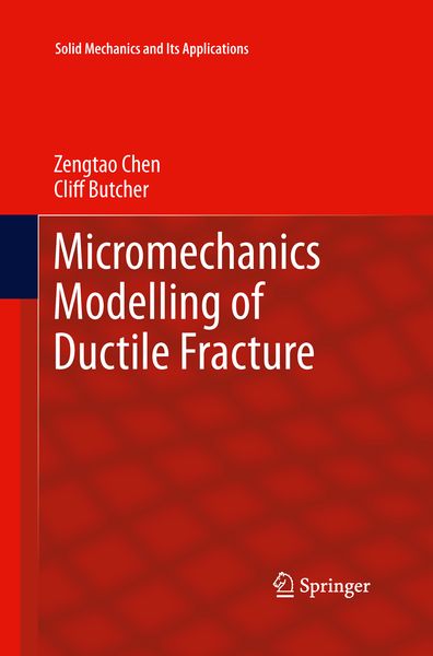 Produktbild: Micromechanics Modelling of Ductile Fracture