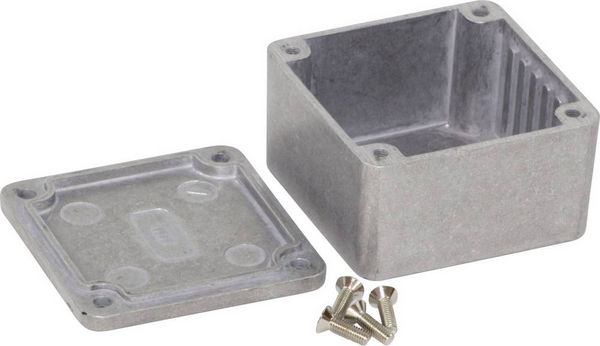 Produktbild: Hammond Electronics 1590MM Universal-Geh&auml;use 50 x 50 x 31 Aluminium Natur 1St.