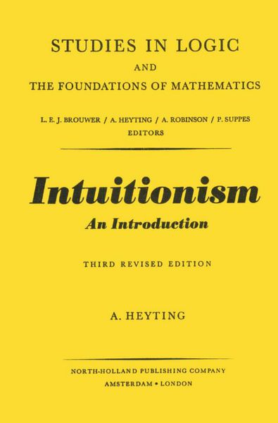 Produktbild: Intuitionism An Introduction