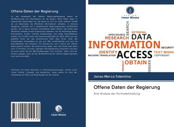Offene Daten der Regierung, Taschenbuch von Jonas Marco Tolentino, Verlag Unser Wissen, 9786202824538